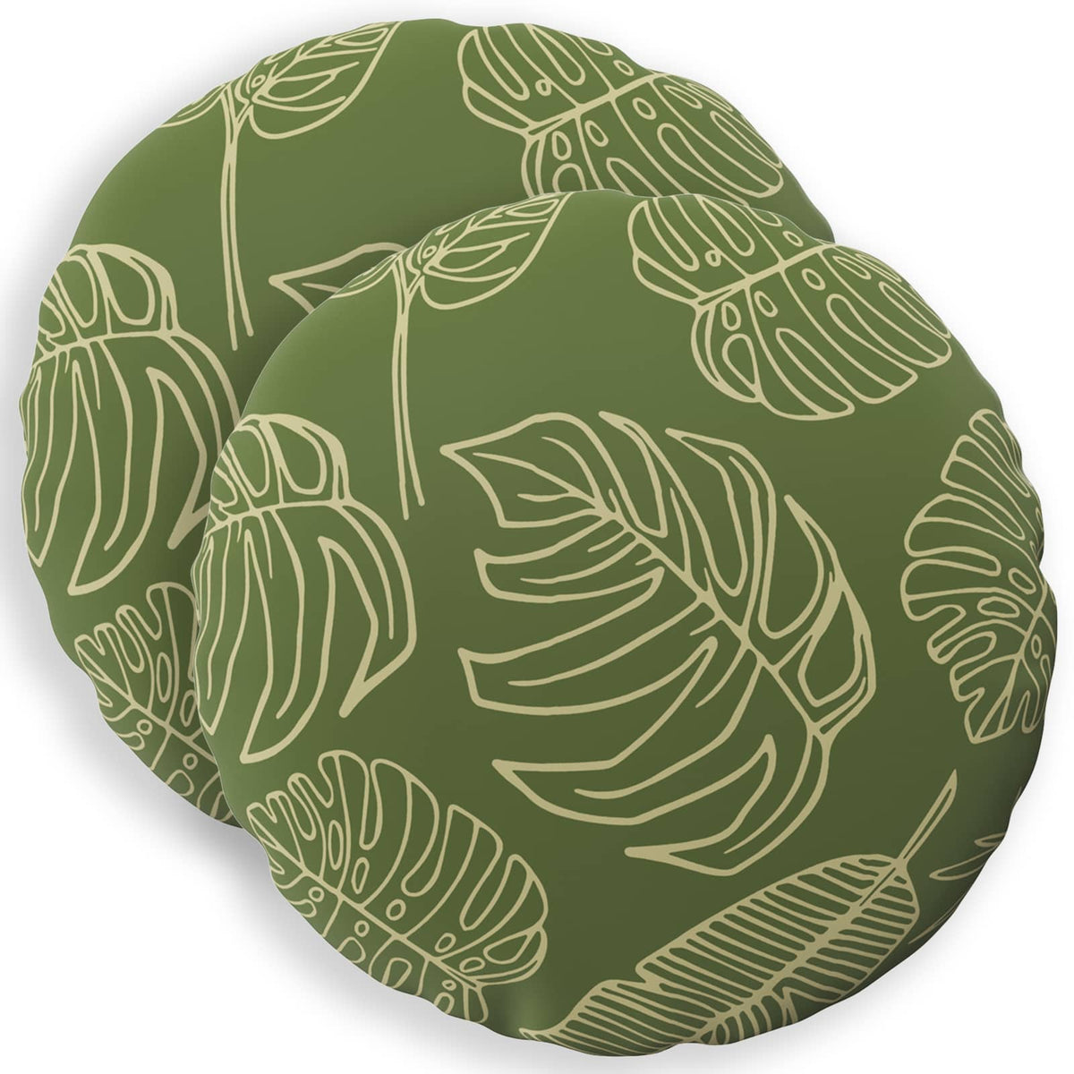 Kussensloop 2 pcs HEERLEN Bladontwerp Ø 50 cm Polyester