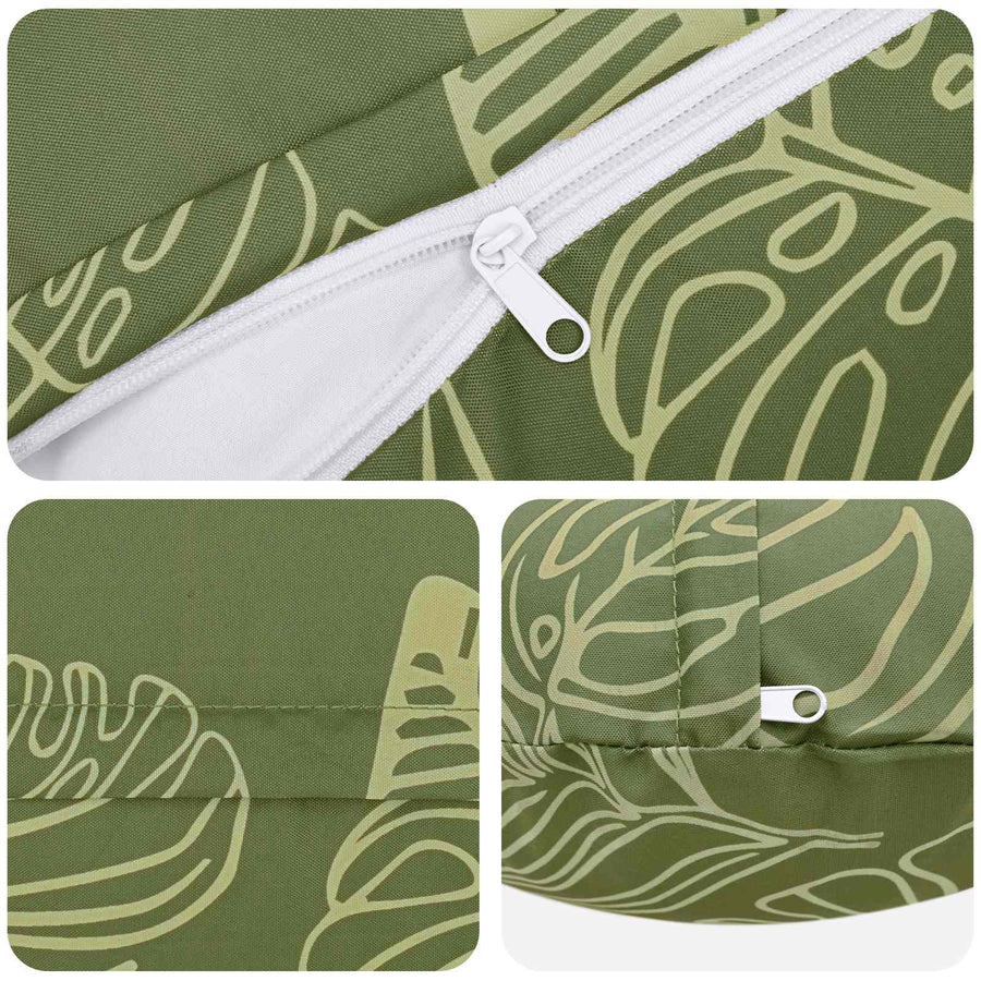 Kussensloop 6 pcs HEERLEN Bladontwerp Ø 50 cm Polyester