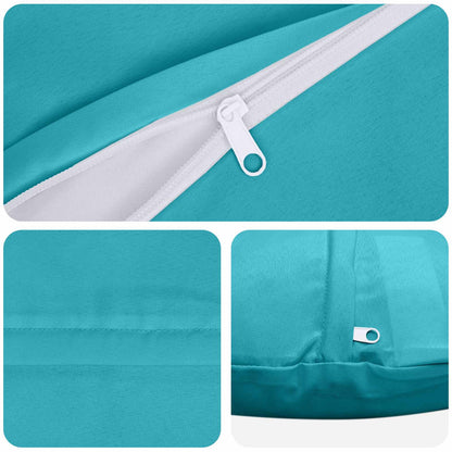 Kussensloop 2 pcs HEERLEN Turquoise Ø 50 cm Polyester