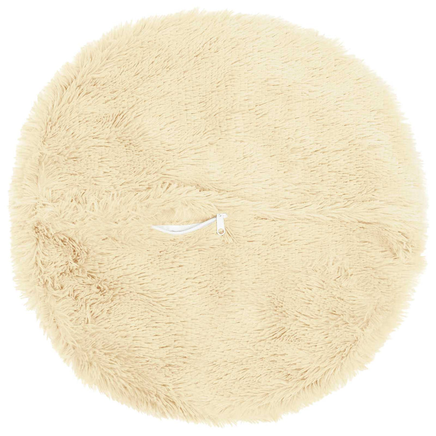 Kussensloop 2 pcs HEERLEN Crèmekleurig Ø 50 cm PV Fleece