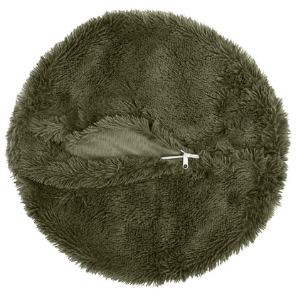 Kussensloop 2 pcs HEERLEN Groen Ø 50 cm PV Fleece