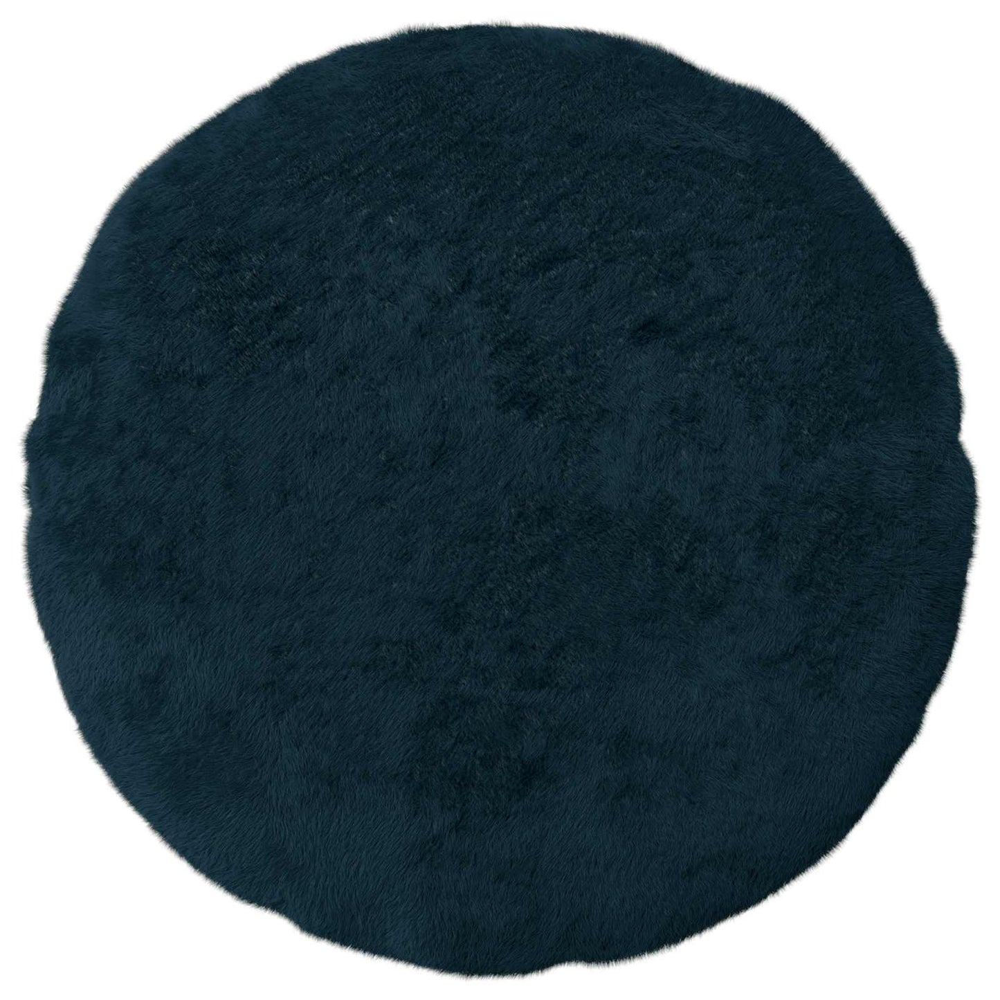 Kussensloop 2 st HEERLEN Marineblauw Ø 50 cm Nep Konijnenbont