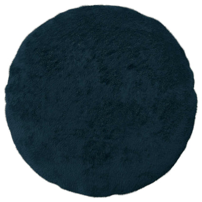 Kussensloop 2 st HEERLEN Marineblauw Ø 50 cm Nep Konijnenbont