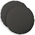Kussensloop rond 60 cm donkergrijs (2 st)