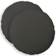 Kussensloop rond 60 cm donkergrijs (2 st)