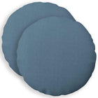 Kussensloop 2 stuks rond 60 cm jeans blauw