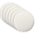 Kussensloop 6 stuks corduroy crèmekleurig Ø 60 cm