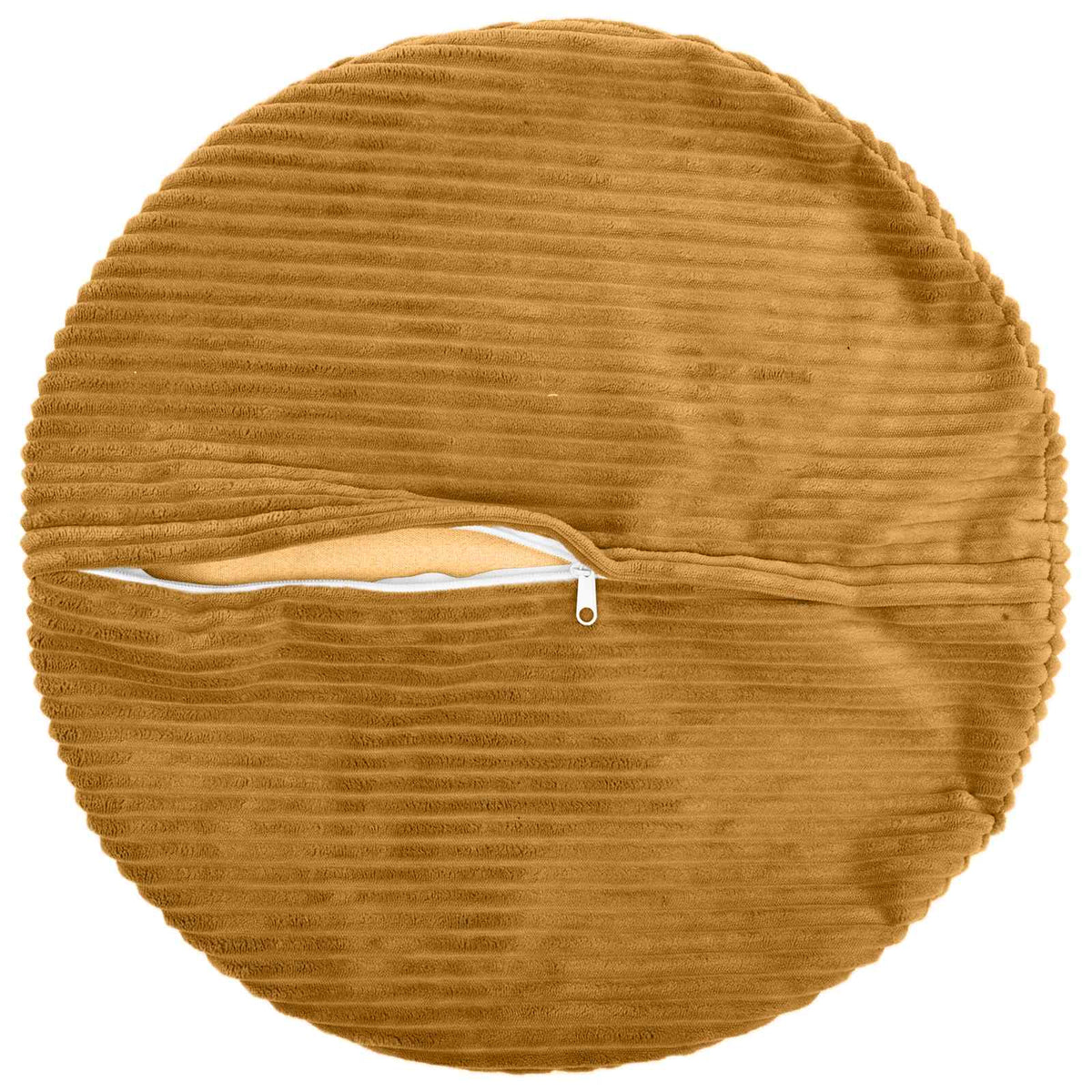 Kussensloop 2 pcs HEERLEN Geel Ø 60 cm corduroy