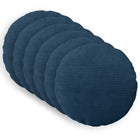 Kussensloop set van 6 rond marineblauw Ø 60 cm