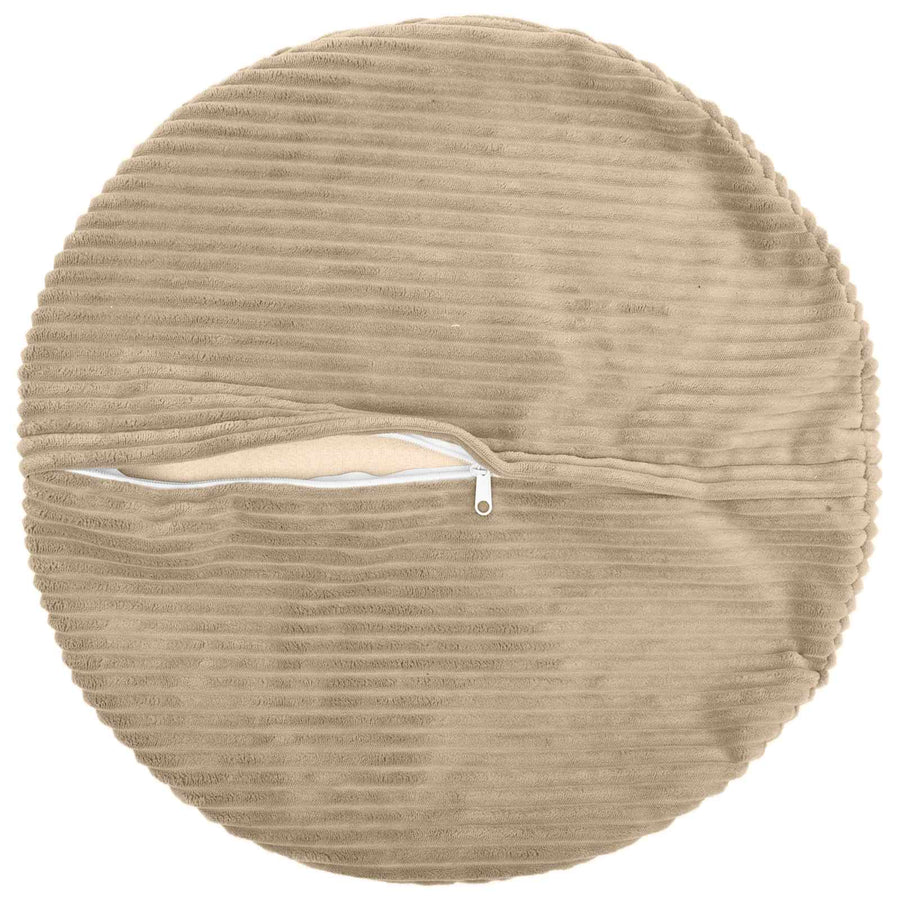 Kussensloop 2 pcs HEERLEN Taupe Ø 60 cm corduroy