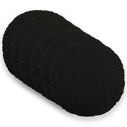 Kussensloop 6 stuks rond 60 cm zwart bouclé