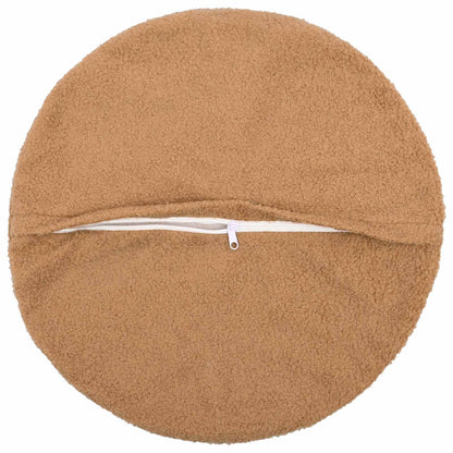 Kussensloop 2 pcs HEERLEN Beige Ø 60 cm Bouclé