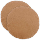 Kussensloop 2 stuks rond beige Ø 60 cm bouclé