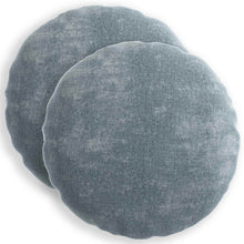 Kussensloop 2 st HEERLEN Lichtblauw Ø 60 cm Chenille Stof