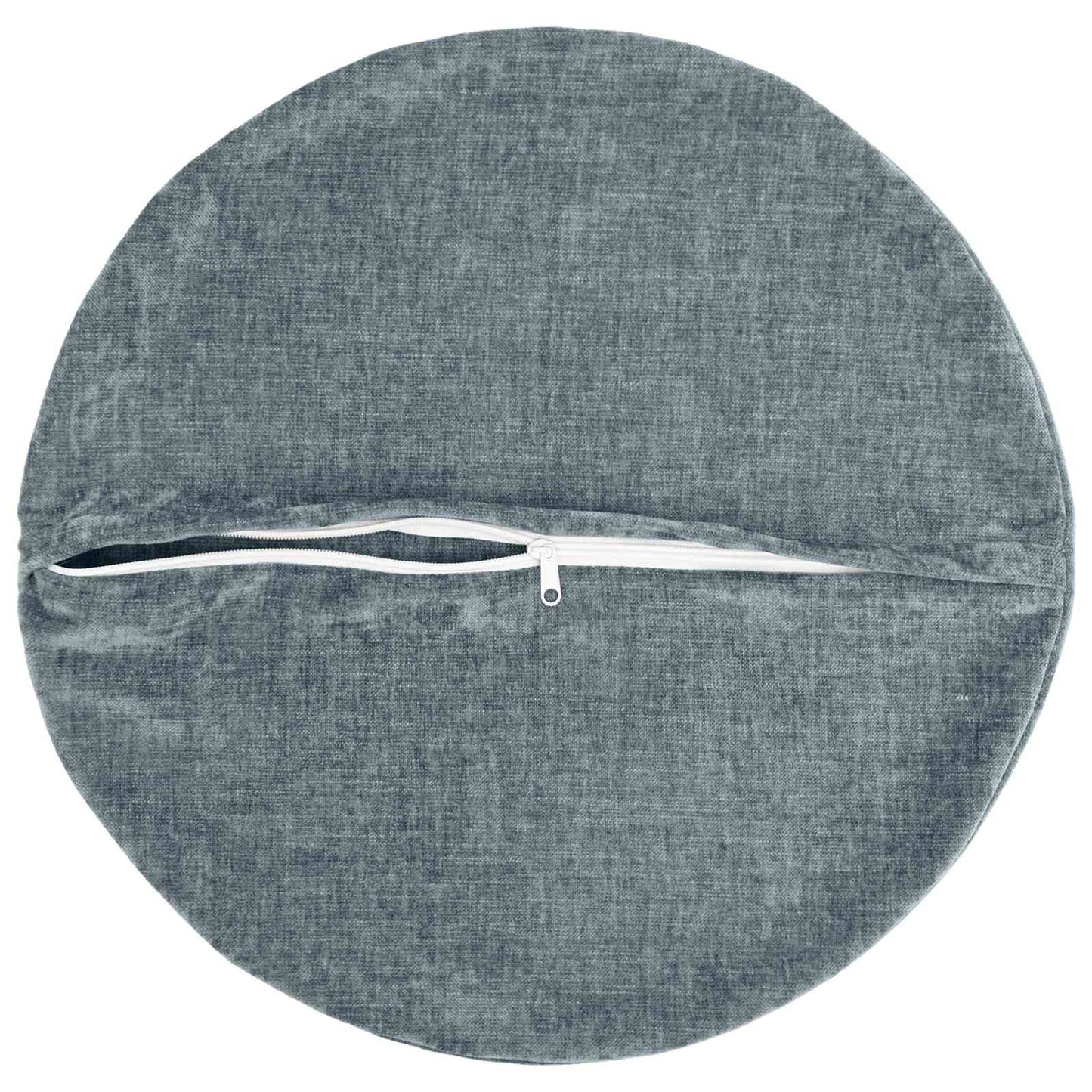 Kussensloop 6 st HEERLEN Lichtblauw Ø 60 cm Chenille Stof