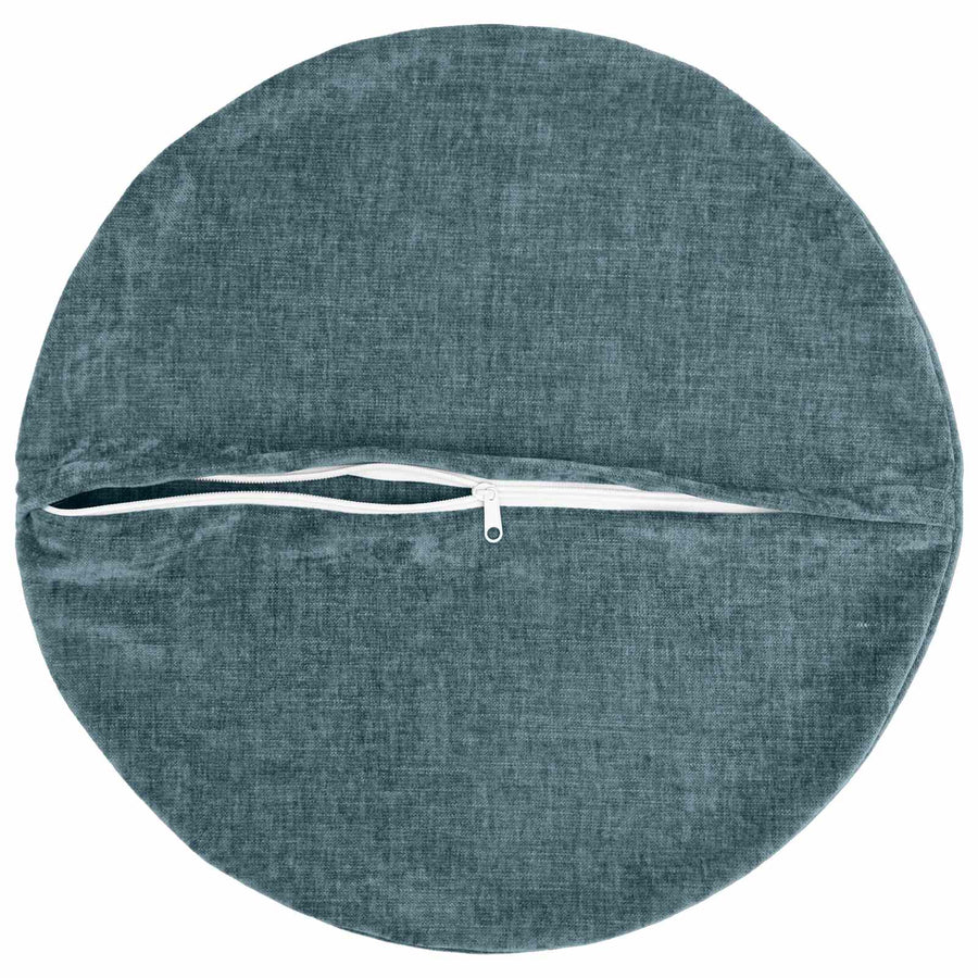 Kussensloop 6 st HEERLEN Blauw Ø 60 cm Chenille Stof