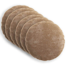 Kussensloop 6 st HEERLEN Bruin Ø 60 cm Chenille Stof