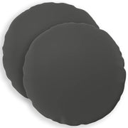 Kussensloop 2 stuks rond antraciet Ø 60 cm polyester