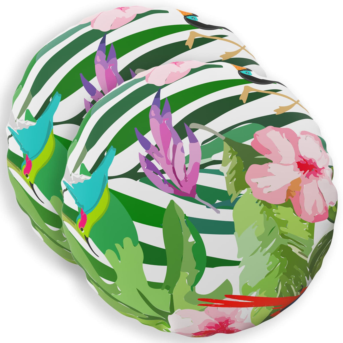 Kussensloop 2 pcs HEERLEN Zwart Ø 60 cm Polyester