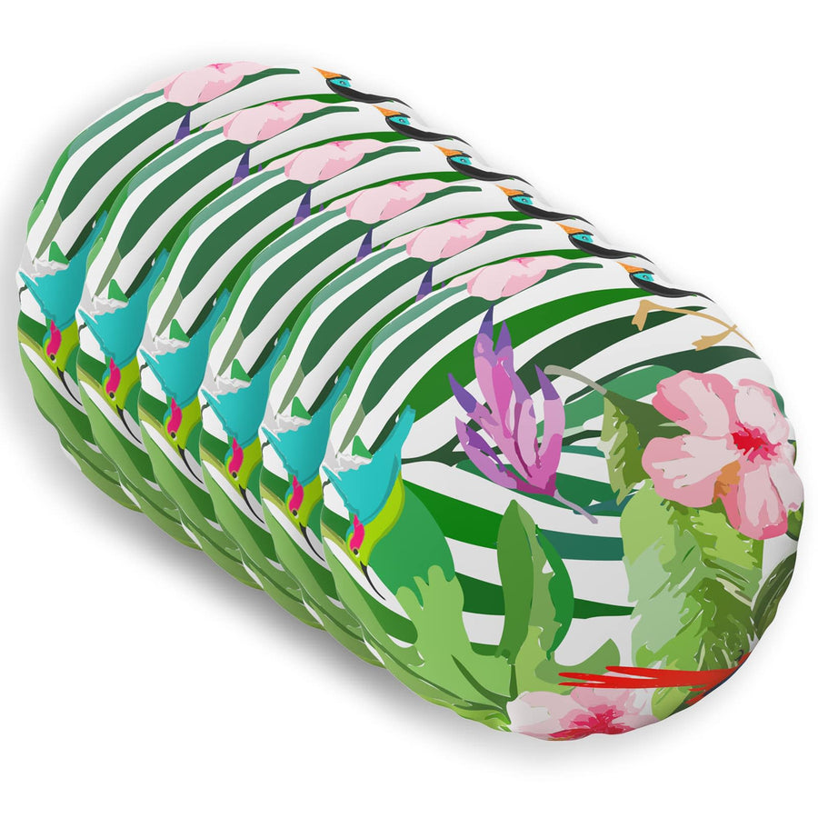 Kussensloop 6 pcs HEERLEN Zwart Ø 60 cm Polyester