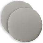 Kussensloop rond grijs 2 stuks Ø 60 cm polyester