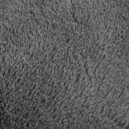 Kussensloop 2 st HEERLEN Donkergrijs Ø 60 cm Nep Konijnenbont