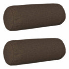 Kussensloop 2 st taupe Ø 15x40 cm polyester
