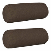 Kussensloop 2 st taupe Ø 15x40 cm polyester