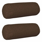 Kussensloop 2 stuks bruin Ø 15x40 cm polyester
