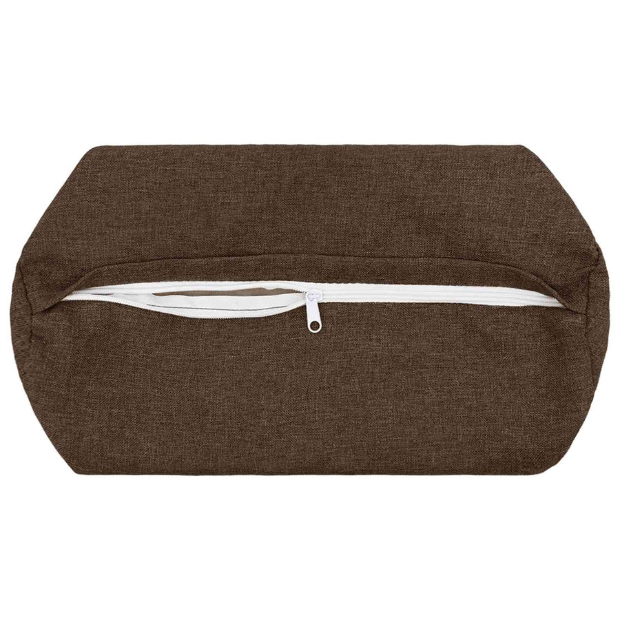 Kussensloop 2 st HEERLEN Bruin Ø 15 x 40 cm Stof