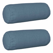 Kussensloop 2 st jeansblauw 15x40 cm polyester