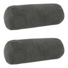 Kussensloop 2 pcs HEERLEN Donkergrijs Ø 15 x 40 cm Fluweel