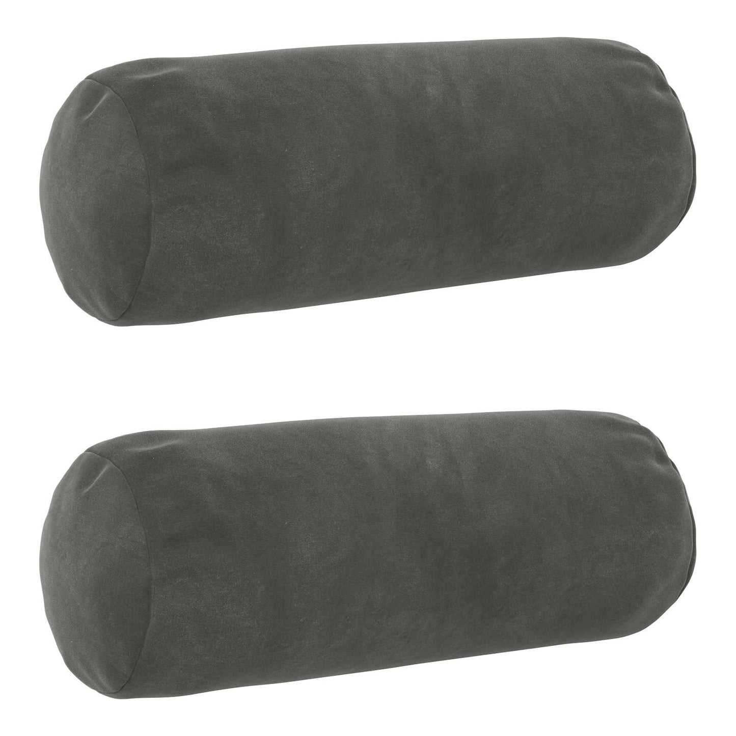 Kussensloop 2 pcs HEERLEN Donkergrijs Ø 15 x 40 cm Fluweel