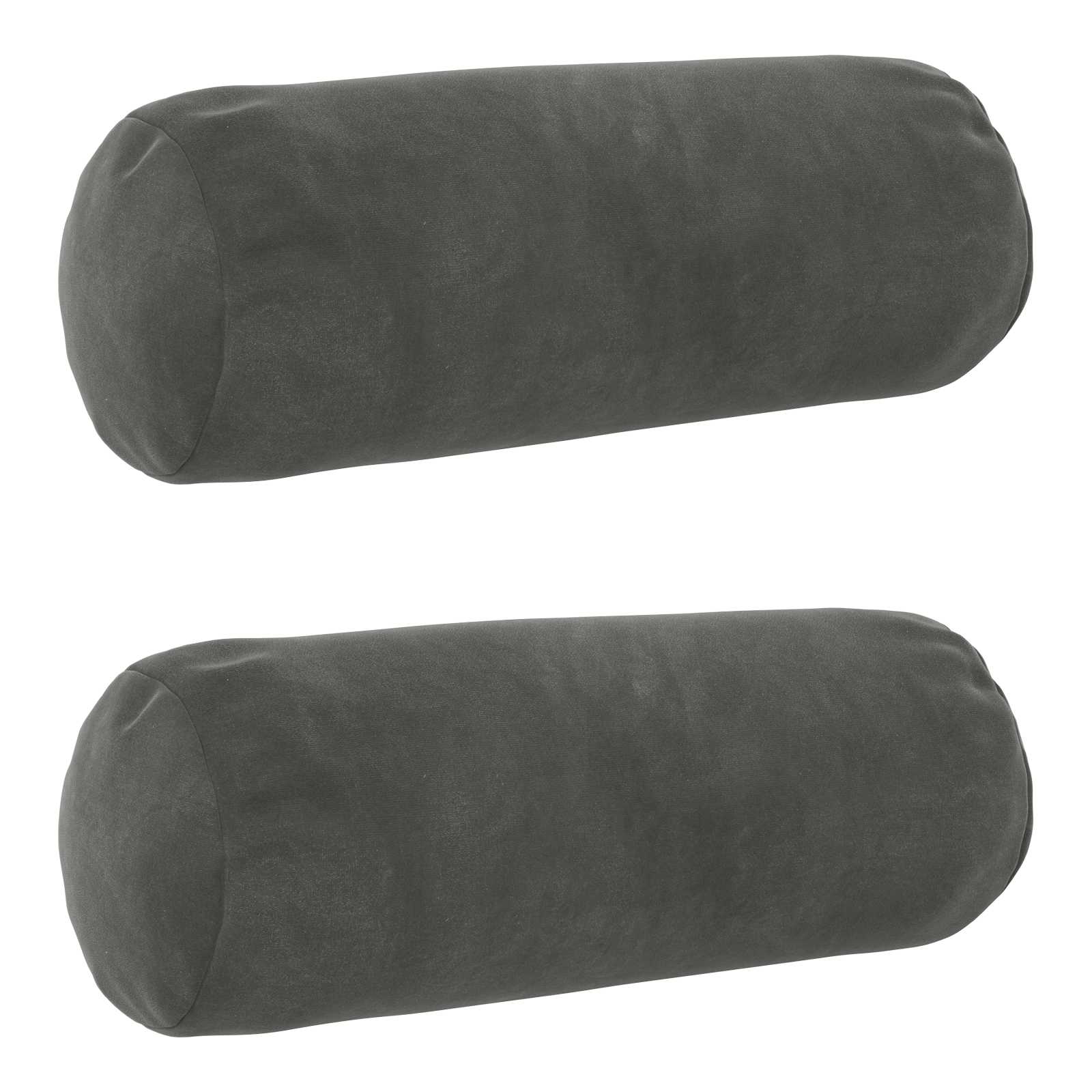 Kussensloop 2 pcs HEERLEN Donkergrijs Ø 15 x 40 cm Fluweel