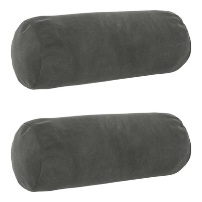 Kussensloop 2 pcs HEERLEN Donkergrijs Ø 15 x 40 cm Fluweel