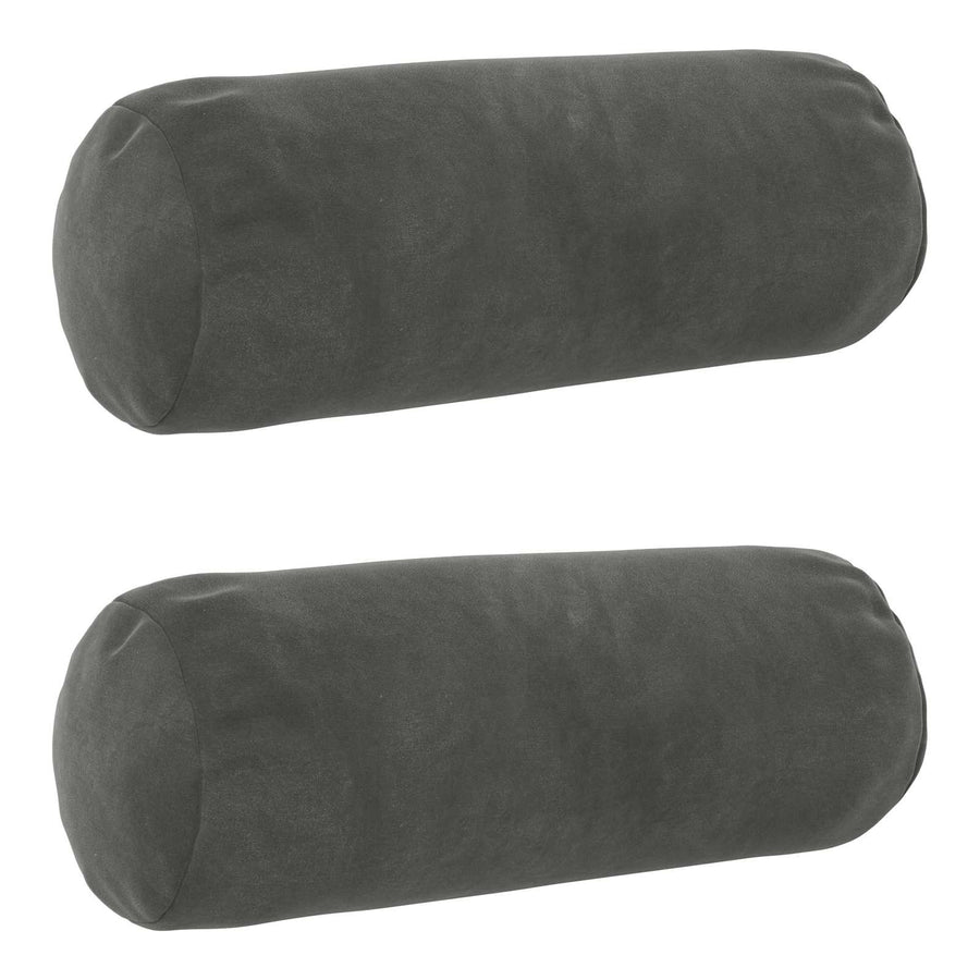 Kussensloop 2 pcs HEERLEN Donkergrijs Ø 15 x 40 cm Fluweel