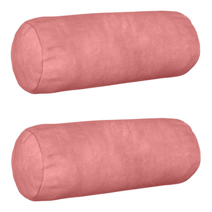 Kussensloop 2 pcs HEERLEN Roze Ø 15 x 40 cm Fluweel