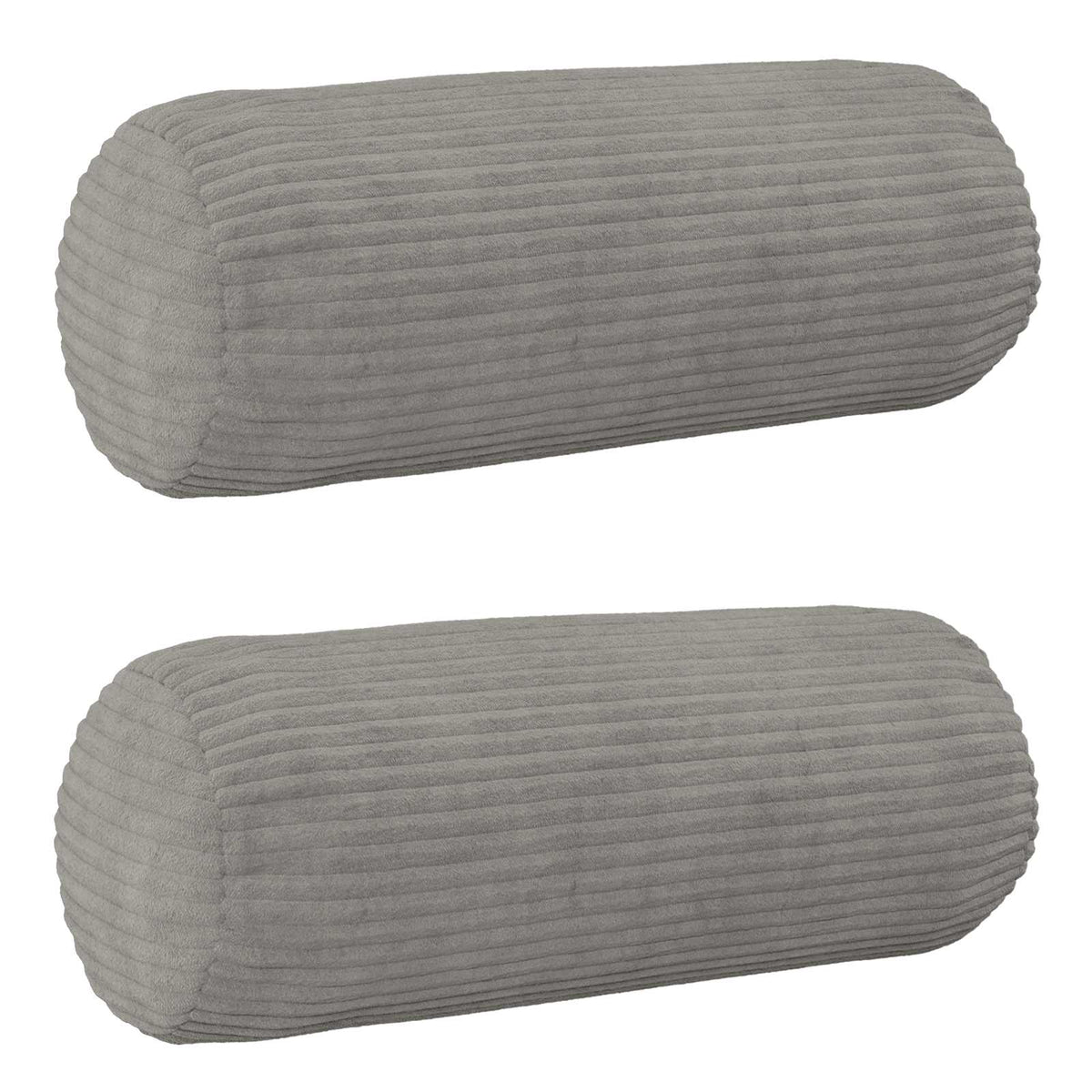Kussensloop 2 pcs HEERLEN Lichtgrijs Ø 15 x 40 cm corduroy
