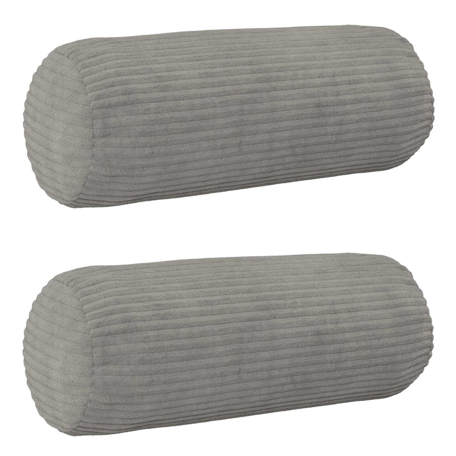 Kussensloop 2 pcs HEERLEN Lichtgrijs Ø 15 x 40 cm corduroy