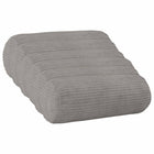 Kussensloop 6 stuks lichtgrijs 15x40 cm corduroy
