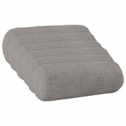 Kussensloop 6 stuks lichtgrijs 15x40 cm corduroy