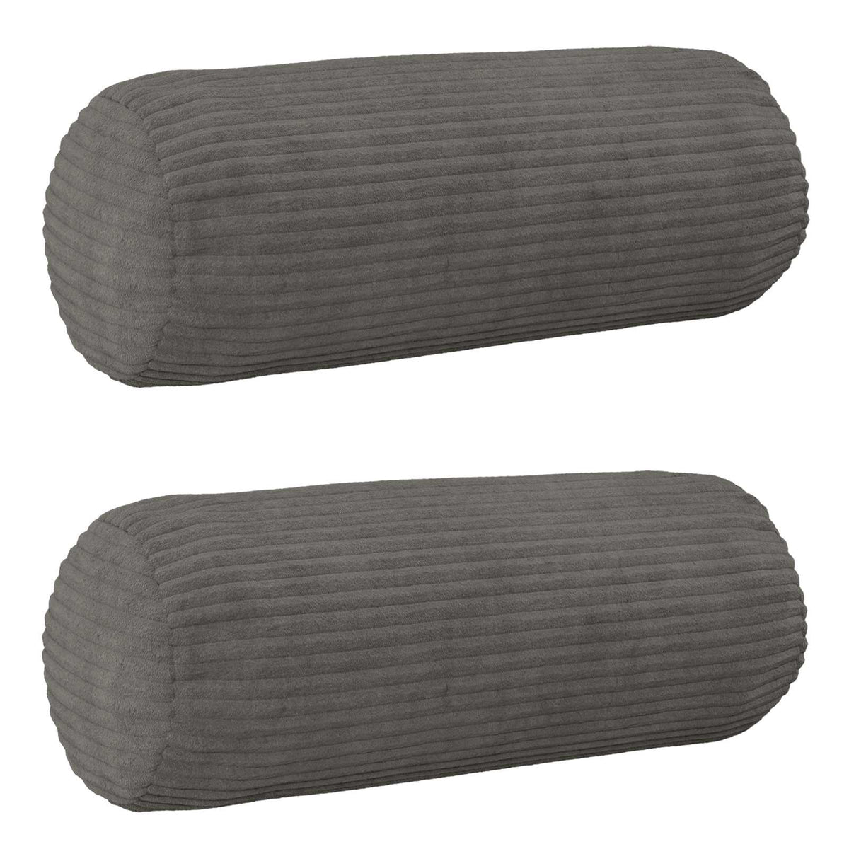 Kussensloop 2 pcs HEERLEN Donkergrijs Ø 15 x 40 cm corduroy