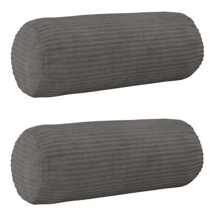 Kussensloop 2 pcs HEERLEN Donkergrijs Ø 15 x 40 cm corduroy