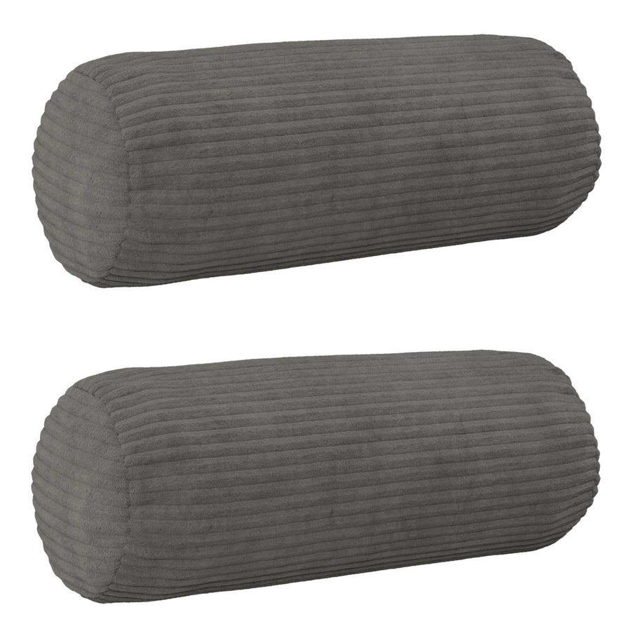 Kussensloop 2 pcs HEERLEN Donkergrijs Ø 15 x 40 cm corduroy