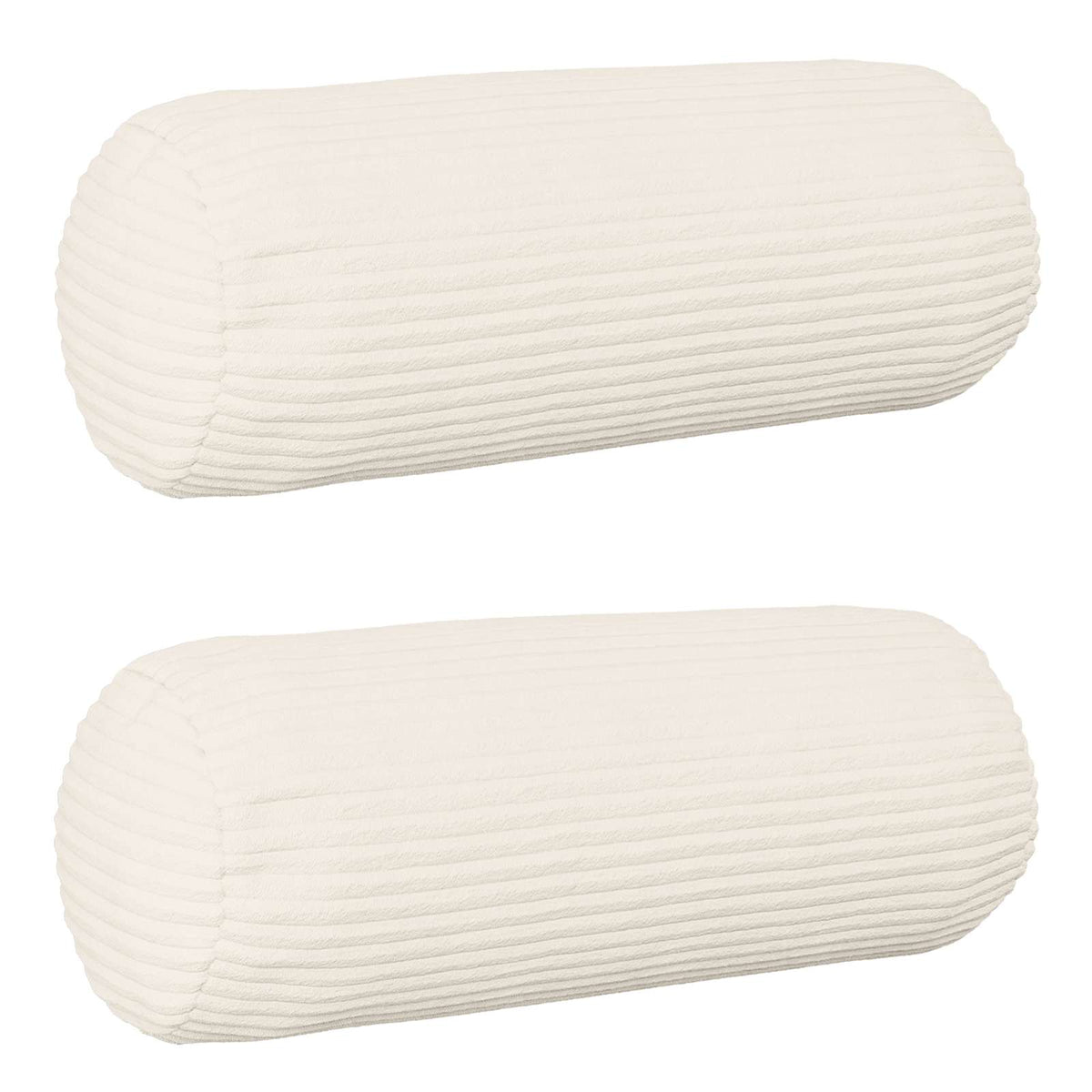 Kussensloop 2 pcs HEERLEN Crèmekleurig Ø 15 x 40 cm corduroy