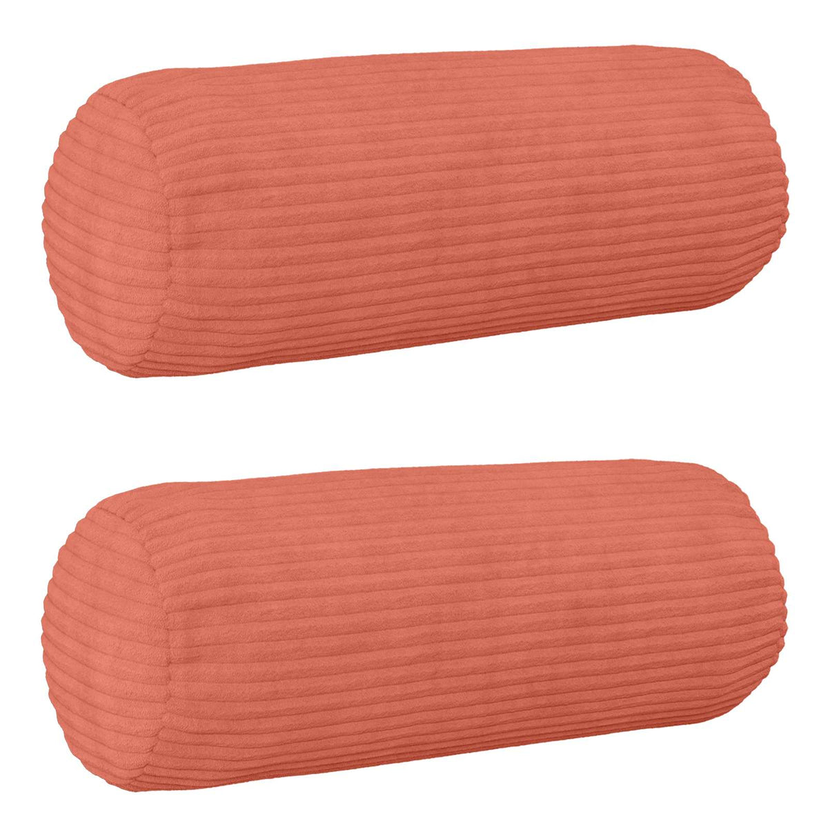 Kussensloop 2 pcs HEERLEN Rood-oranje Ø 15 x 40 cm corduroy