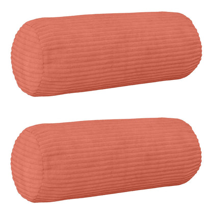 Kussensloop 2 pcs HEERLEN Rood-oranje Ø 15 x 40 cm corduroy