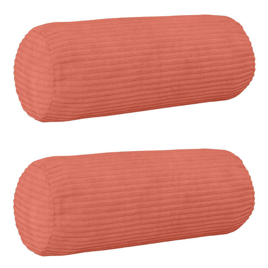 Kussensloop 2 pcs HEERLEN Rood-oranje Ø 15 x 40 cm corduroy