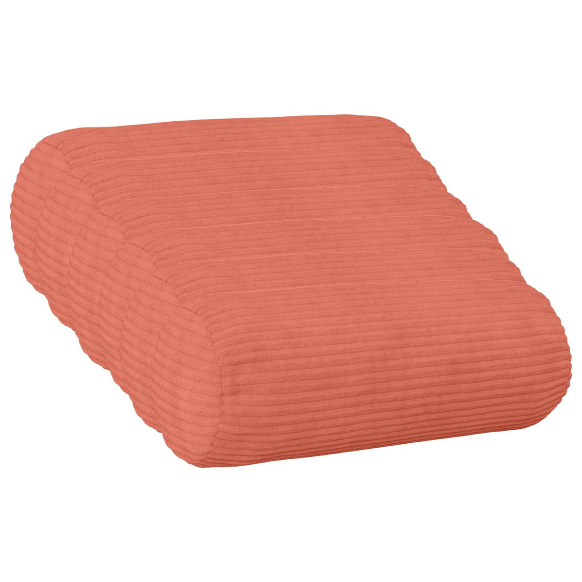 Kussensloop 6 st HEERLEN Rood-oranje Ø 15 x 40 cm corduroy