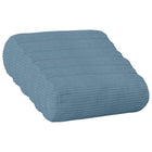 Kussensloop 6 stuks blauw corduroy 15 x 40 cm